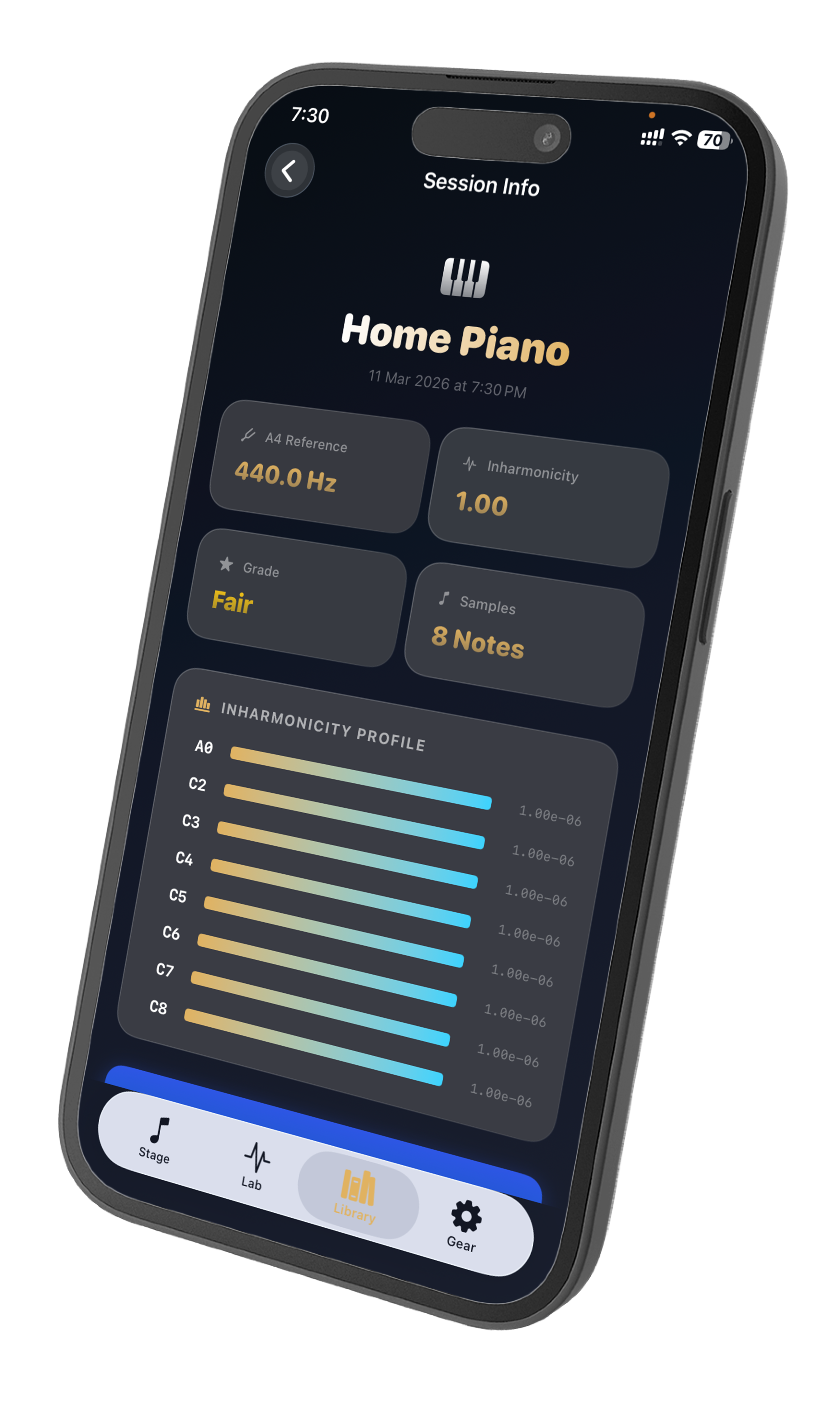 Piano Tuner app preview